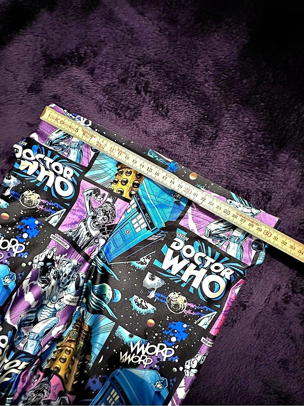 BlackMilk Doctor Who Leggings Comic Strip Mashup New with Tags - Picture 12 of 14